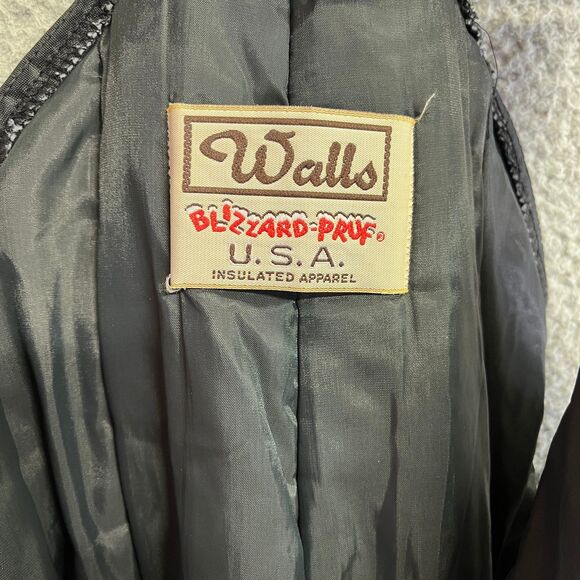 Walls Blizzard Pruf Bib Overalls Men Medium Black Insulated Ski Snow Y2K VIntage - Picture 4 of 16